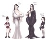 Wednesday Addams comics cartoon pictures