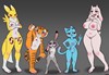 4285933   crossover Daimo Digimon Judy_Hopps Kung_Fu_Panda Master_Tigress Nicole_Watterson Renamon The_Amazing_World_of_Gumball Toriel Undertale Zootopia